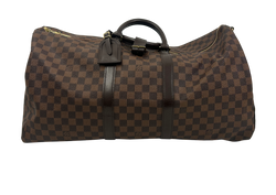 Keepall 55, Canvas, Damier, Ebene, DB, Strap,MB4019